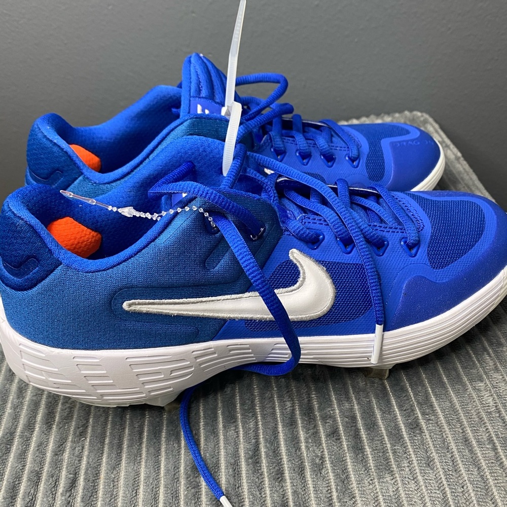 Blue Nike cleats